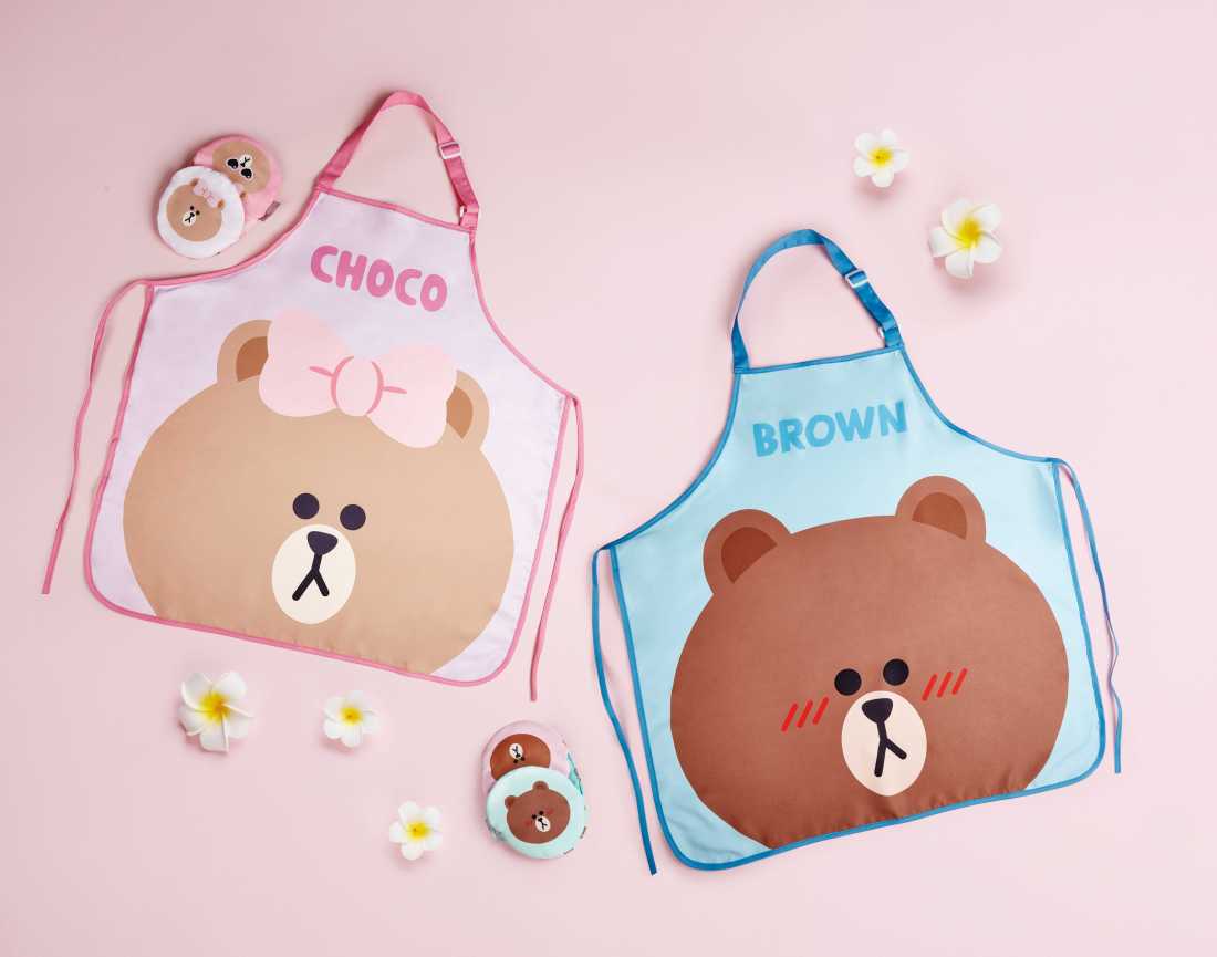 圍裙連隔熱手套套裝